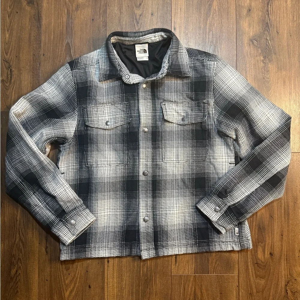 The North Face Men’s Valley Twill Utility Shacket Black & White Size XS